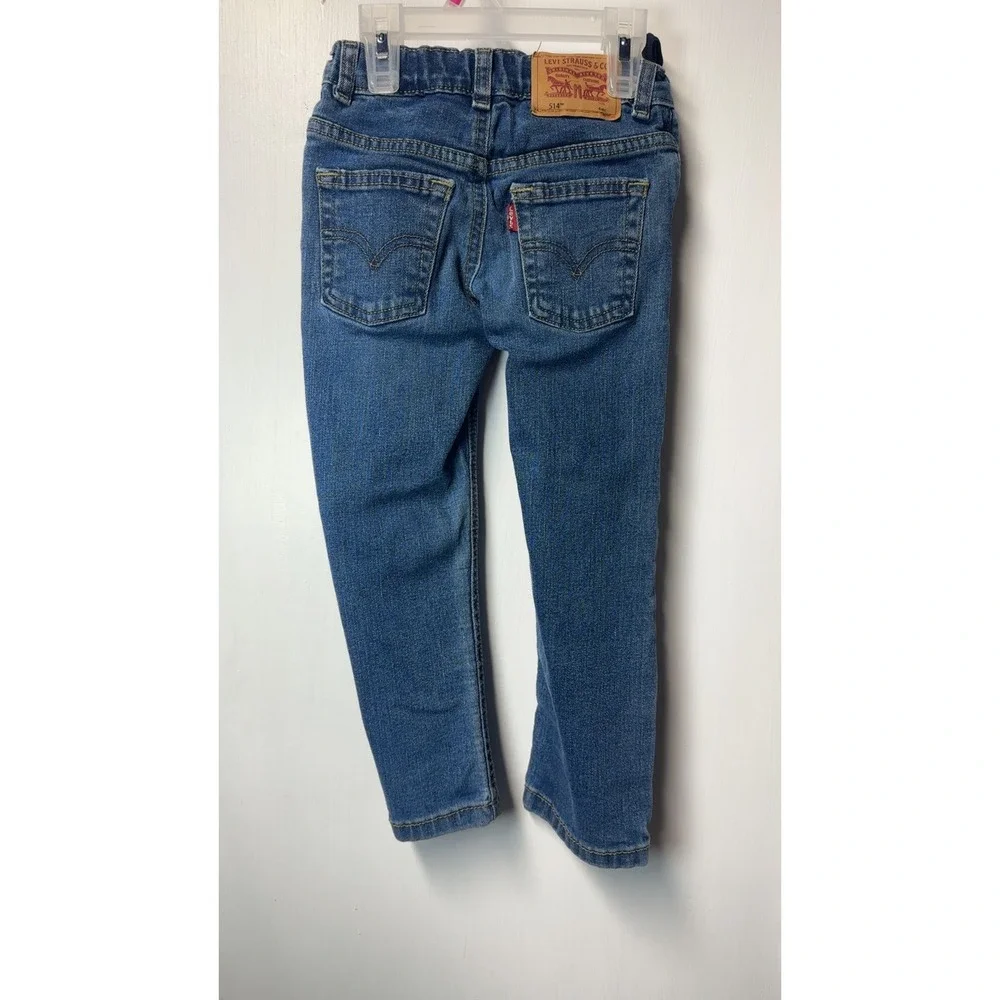 Levis 514 | Straight Fit Denim Jeans w/ Adjustable Waistband | Size 4